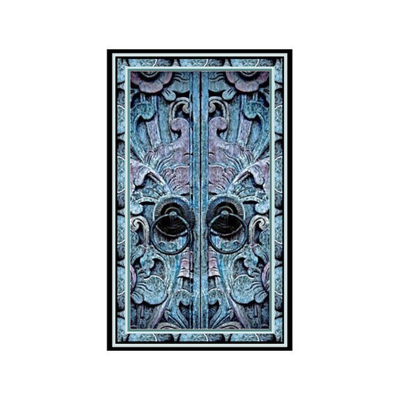 1134X Flat Image of Vintage Door Wood Carving Floral (Looks 3D) Blue & Purple ~ Mrs Butler Unique Switchplate Cover ~ Use Drop Down Boxes