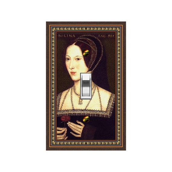 0771X Medieval Portrait Anne Boleyn Henry VIII Wife ~ Mrs Butler Unique Switchplate Cover ~ Use Drop Down Box Below ~ See Henry/Other Wives