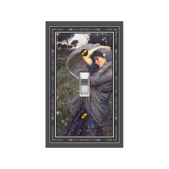 1656X Waterhouse Boreas Woman in Windy Field ~ Mrs Butler Unique Switchplate Cover ~ Use Drop Down Box Below ~ See Other Waterhouse Works