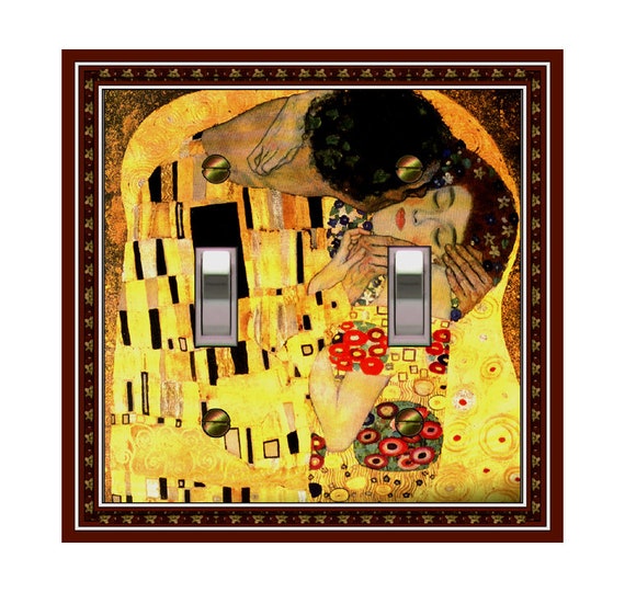 1581X Art Deco Klimt ~ The Kiss ~ Romantic Design ~ Mrs Butler Unique Switchplate Cover ~ Use Drop Down Box Below ~ See Other Klimt