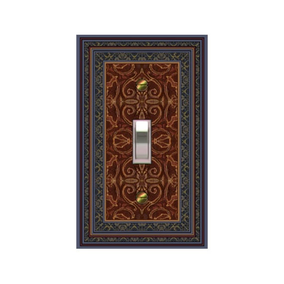 0465X Flat Image Tapestry Persian Rug Inspired Design V2 ~ Mrs Butler Unique Switchplate Cover ~ Use Drop Downs ~ See 0466X variation