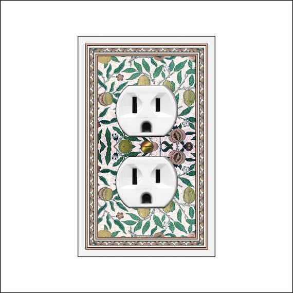 1516X Art Nouveau Wm Morris Pomegranate Fruit Vines Flowers ~ Mrs Butler Unique Switchplate Cover ~Use Drop Down Boxes~ See Many Morris Art