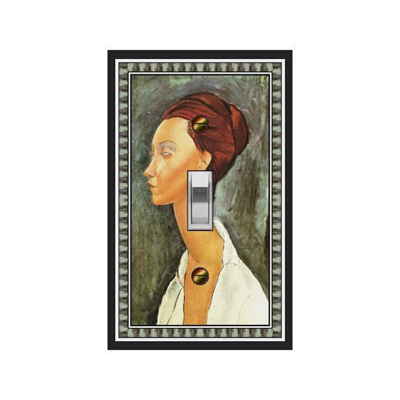 1509X Modigliani, Lunia Czechovska Portrait ~ Mrs Butler Unique Switchplate Cover ~ Use Drop Down Box Below ~ See Other Modigliani Works