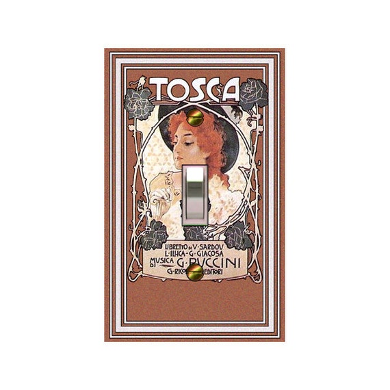 1417x -Opera Tosca - mrs butler switch plate covers - choose sizes / prices from drop down box