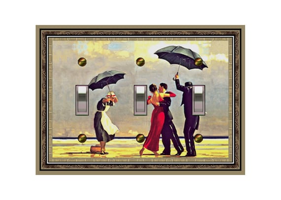 1769X Vettriano, The Singing Butler, w/ Maid & Romantic Dancing Couple ~ Mrs Butler Unique Switchplate Cover ~ Use Drop Down Boxes Below