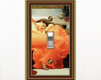 0744X Leighton Flaming June Medieval Painting ~ Mrs Butler Unique Switchplate Cover ~ Use Drop Down Box Below ~ See Many Medieval Designs