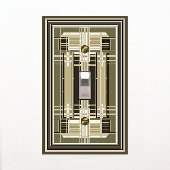 1402X Mod Symmetrical Olive Tan Taupe Design ~ Mrs Butler Unique Switchplate Cover ~ Use Drop Down Boxes Below ~ See Other Mod Designs