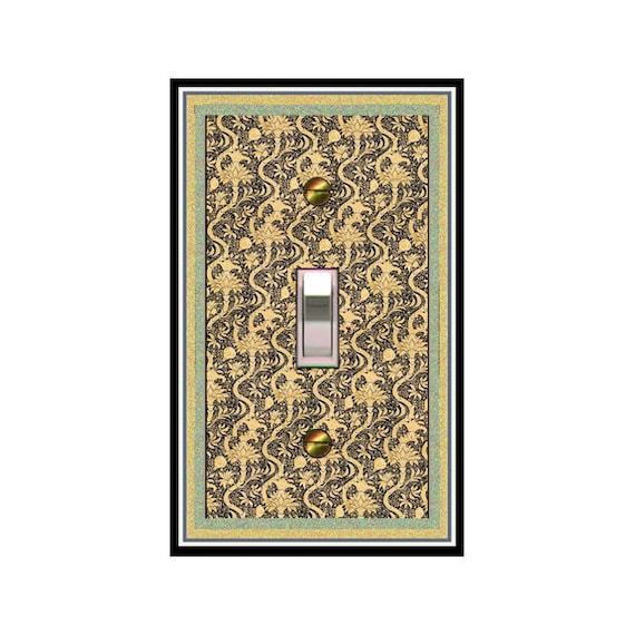 0146x - Art Nouveau Morris Dramatic  light switch plate cover   mrs butler switchplates (choose sizes/prices from drop down box