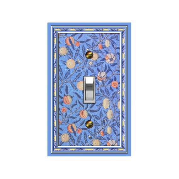 0153X Art Nouveau Wm Morris Leaves & Fruit on Vines Lemons Peaches ~ Mrs Butler Unique Switchplate Cover ~ Use Drop Downs ~ See More  Morris