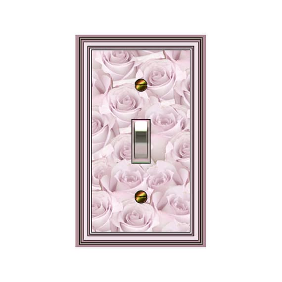 1575X - Pale Pink Roses switch plate cover - mrs butler switchplates - choose sizes / prices from drop down box
