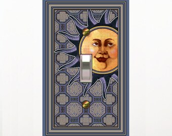0101A -New Sun light switch plate cover - mrs butler switchplates - choose sizes / prices from drop down-mix/match w/0101b