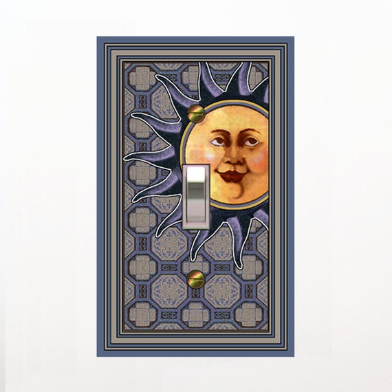 0101A -New Sun light switch plate cover - mrs butler switchplates - choose sizes / prices from drop down-mix/match w/0101b