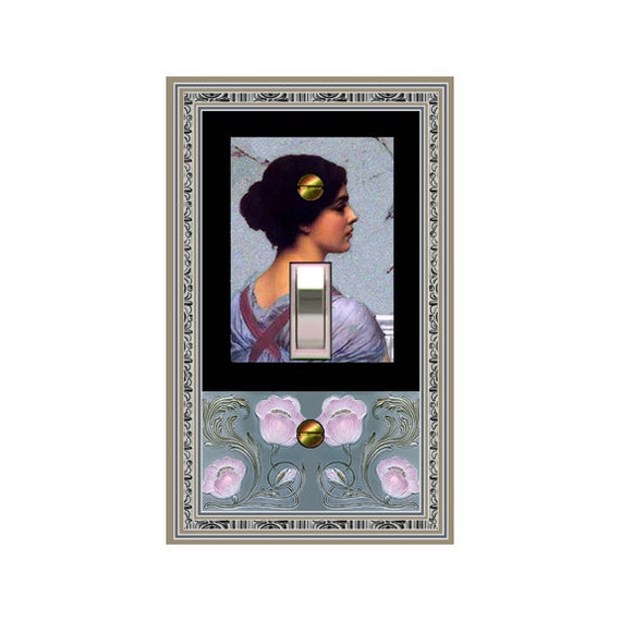 0796A - Medieval Lady of Parma llight switch plate cover- mrs butler switchplates - choose sizes / prices from drop down/mix/match/w/0796b