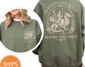 Custom Bride of the Realm Sweatshirt, Fantasy Last Quest Hoodie, Medieval Bachelorette Pullover, Renaissance Bride Squad Crewneck