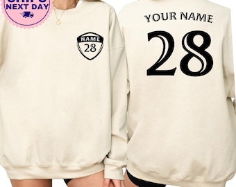 Custom Motocross Sweatshirt, Dirt Bike Name Hoodie, Racing Number Crewneck, Motor Cross Pullover, Personalized Biker Gift, Track Day Hoodie