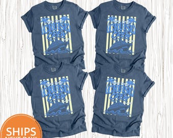 Family Cruise Comfort Colors Shirt, Matching Group Trip Tee, Cruise Birthday Outfit, Nautical Vacation Top, Custom Cruising T-shirt