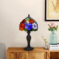 Antique Tiffany Style Table Lamp Handcrafted Bedside Light Desk Lamp Stained Glass Handmade UK