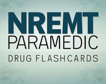 NREMT Paramedic Drug Flashcards - Interactive Offline Study App
