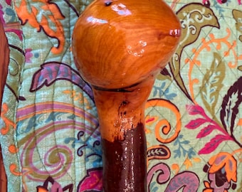 Hand carved Irish Blackthorn Walking stick