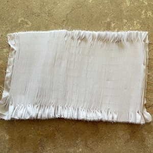 10 Row Pre-Pleated, ready-to-smock, Smocking white broadcloth inset, smocking insert