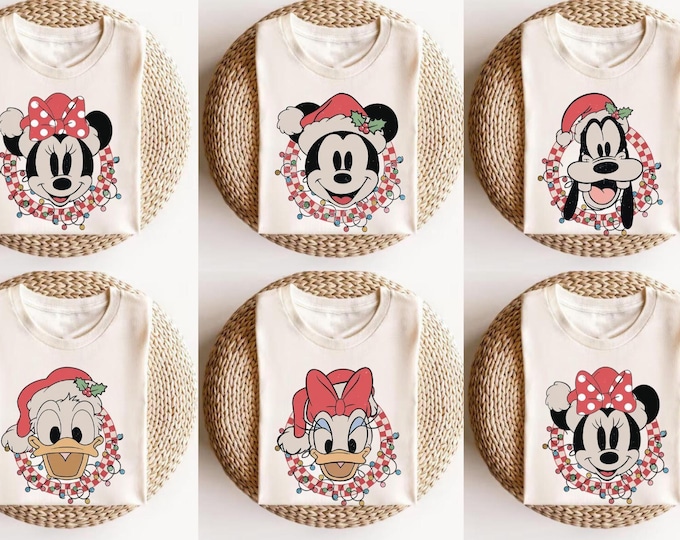 Custom Disney Christmas Shirt, Personalized 2025 Disney Christmas Shirt, Matching Family Disney Christmas Shirt, Disney Trip 2026 Christmas