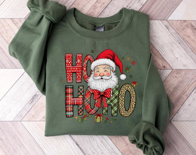 Christmas Ho Ho Ho Shirt, Christmas Ugly Santa Shirt, Christmas Ho T-Shirt, Funny Santa T-Shirt, Santa Claus Tee, Holiday Shirt, Xmas Shirts