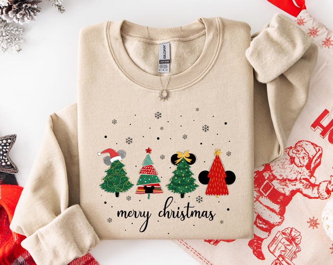 Disney Merry Christmas Shirt, Disneyland holiday Shirt, Mickey and Minnie Christmas Sweatshirt, Disney Tshirt For Holiday