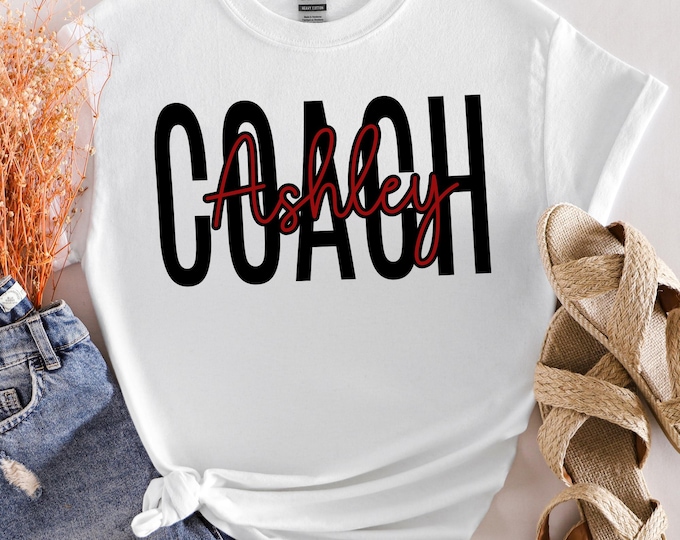 Personalized Coach Sweatshirt | Custom Coach Gift | Cheer Coach Shirt | Coach Name Shirt | Coach Game Day Shirt | Team Gift | Coach Shirt