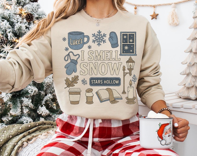 Snow For Gilmore Fans Sweatshirt,Gilmore fan Christmas Sweatshirt, Christmas Gift, Christmas Show T-Shirt,Cozy Winter Womens Christmas shirt