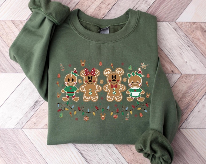 Mickey Gingerbread Christmas Shirt, Gingerbread Mickey Shirt, Mickey Friends Gingerbread Cookie Shirt, Mickey Christmas Shirt, Disney Shirt