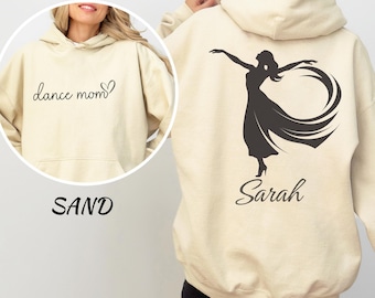 Personalized Dance Mom Sweatshirt with Kid Name,Dance Mom Gift,Dance Lover Shirt,Custom Dance Mom Crewneck,Ballet Mom Hoodie,Dance Mom