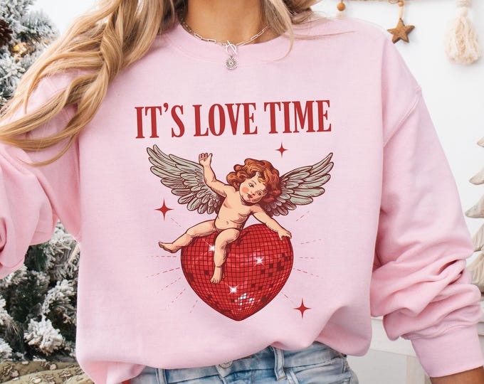Eros Tshirt, It's Love Time Tee, Angel Love Tee, Cupid Shirt, Darling Gift Tee, Valentines Day Tee, Girlfriend Tee, Xoxo Tee,Eros sweatshirt
