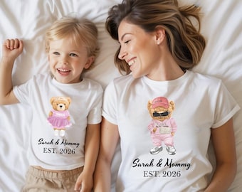 Personalised Matching Mummy and Mini Sweatshirts, 1st Mother's Day , Mothers Day gift, Adult and Child Matching,New Mum gift,Christmas Gifts