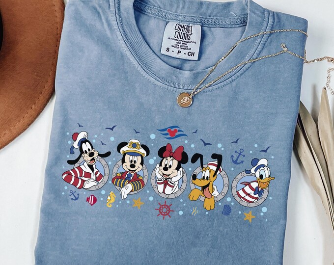 Comfort Colors® Disney Cruise Squad Shirt, Mickey and Friends Cruise Tee, Disney Cruise Trip Shirt, Disney Summer Shirt, Disney Vacation Tee