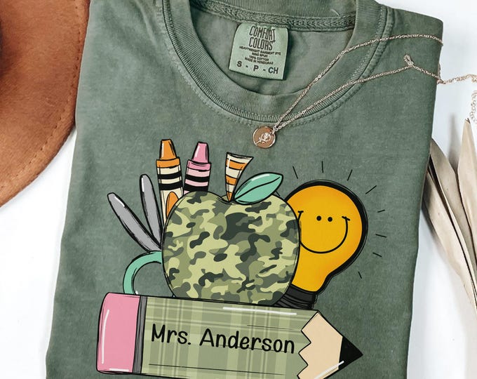 Custom Teacher Shirt, Teacher Name Shirt, Teacher Gifts Personalized, Teacher Appreciation Gifts, Back to School Shirt, Gift for Teacher