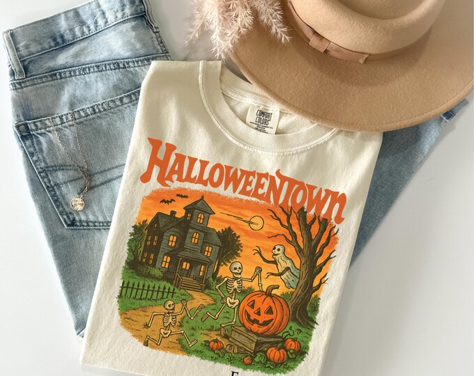 Comfort Colors® Halloweentown Est 1998 Shirt, Halloweentown University, Retro Halloweentown Shirt, Cute Fall Shirt, Halloween Graphic Tee