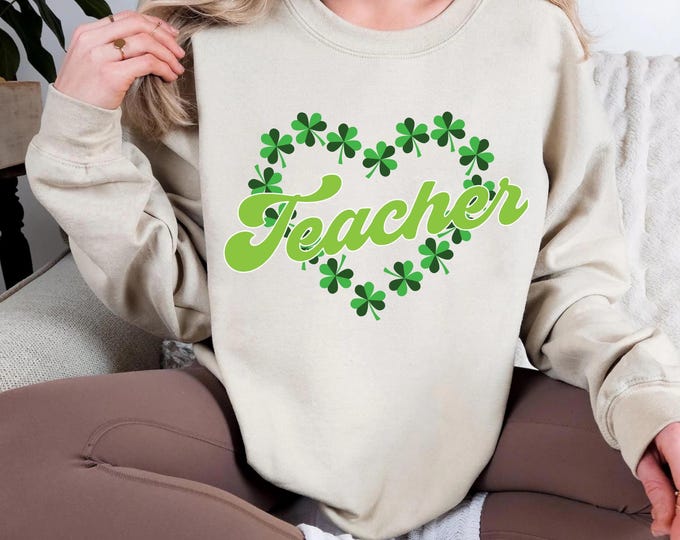 Saint Patrick's Day Lucky Teacher Sweatshirt,Teaching Lucky Charms Sweatshirt,Teacher Sweatshirt,Teachers Lucky Charms Sweatshirt Gifts