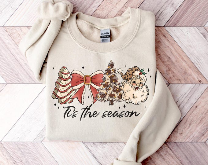 Tis The Season Sweatshirt, Christmas Tis The Season Sweatshirt, Merry Christmas Shirt, Christmas Sweatshirt, Cute Winter Hoodie