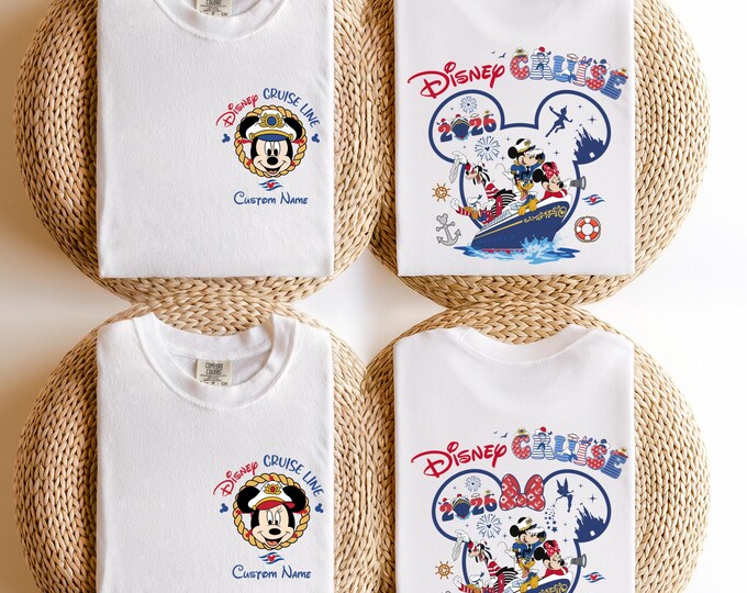 Custom Disney Cruise 2026 shirt, Disney Cruise Family shirts,Disney Cruise Squad shirt, Minnie & Mickey Matching Family Disney Cruise shirt