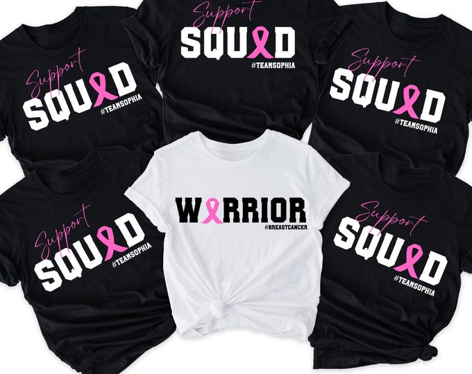 Breast Cancer Support Squad Shirt, Cancer Awareness Shirt, Warrior Shirt, Breast Cancer Shirt, Fighter Tee,Cancer Fighter Support Team Shirt