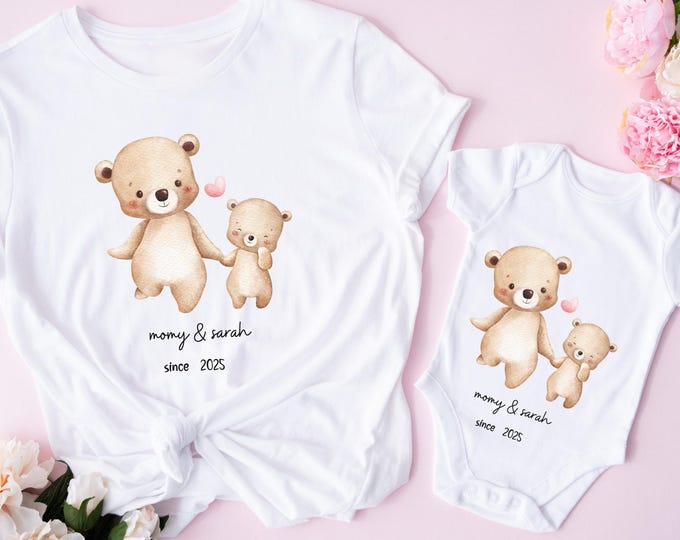 Personalised Matching Mummy and Mini Sweatshirts, 1st Mother's Day , Mothers Day gift, Adult and Child Matching,New Mum gift,Christmas Gifts