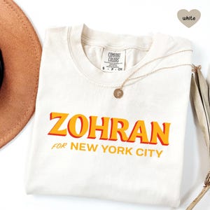 Zohran Tee, Zohran for Mayor, Zohran Mamdani, Vote Zohran for Mayor, Rank Zohran for Mayor, Zohran Shirt, Progressive Shirt, Zohran 2026 image 2