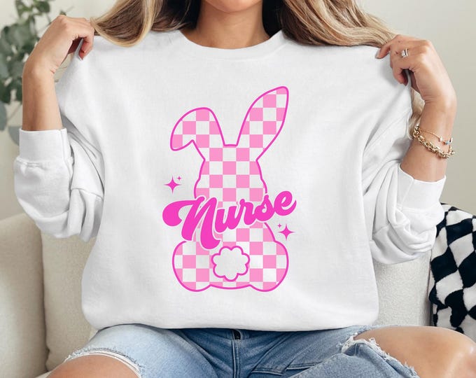 Nurse Easter Shirt, Easter Bunny Nurse Tshirt, Easter Nurse Tee, Nurse Easter Gift, Registered Nurse Shirt, RN Shirt, Spring shirt,nurse tee