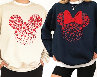 Mickey-Minnie Mouse Shirt,Disney couple shirt,Disney Family Shirt,Custom Disney Shirt,Disney Matching, Disneyworld Shirt,Valentines Day Gift