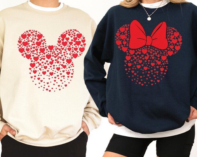 Mickey-Minnie Mouse Shirt,Disney couple shirt,Disney Family Shirt,Custom Disney Shirt,Disney Matching, Disneyworld Shirt,Valentines Day Gift