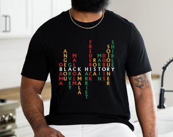 Black History Month Shirt, Celebrate School Black History Sweater, Black Leaders Shirt, Black Historical Icons Tee, Melanin Empowerment Tee