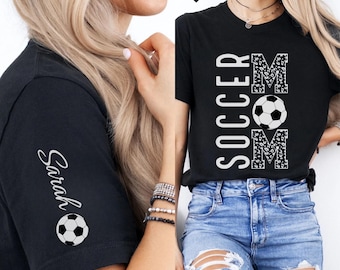 Personlig fotbollsmamma-tröja, anpassad fotbollsmamma-tröja, anpassad fotbollsmamma-hoodie, present till mamma, fotbollsmamma-hoodie, julklappar