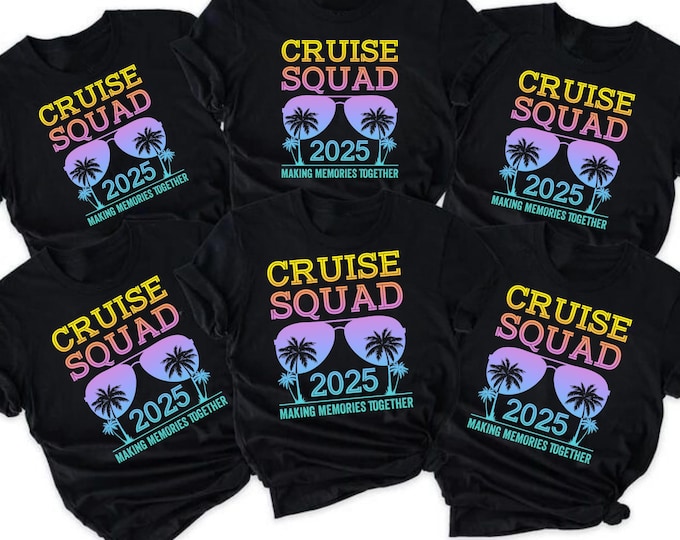 Family Cruise 2025, Family Cruise Shirts, Family Matching Vacation Shirts, 2025 Cruise Squad, Cruise 2025 Shirts,Matching Family Outfits
