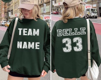 Benutzerdefinierte Sport-Shirt, Vorderseite Rückseite Name und Nummer Shirt, Sport-T-Shirts, Ihre Team-Shirts, personalisiertes Sport-Shirt, kundenspezifische Textnummer T-Shirts