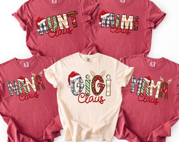 Christmas Claus Shirt, Custom Christmas Family Claus Tshirt, Christmas Claus Shirt, Family Christmas Gift, Christmas Family Matching Shirt